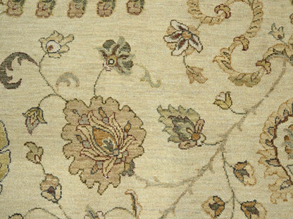 Ziegler Oushak hand-knotted wool rug in Ivory & Beige, 7'3" x 9'1" — SKU O076370 (view 8)