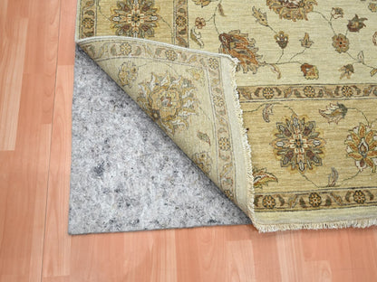 Ziegler Oushak hand-knotted wool rug in Ivory & Beige, 7'3" x 9'3" — SKU O076371 (view 4)