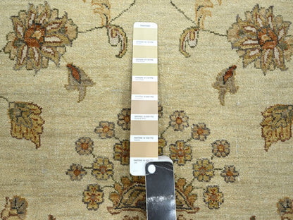 Ziegler Oushak hand-knotted wool rug in Ivory & Beige, 7'3" x 9'3" — SKU O076371 (view 7)