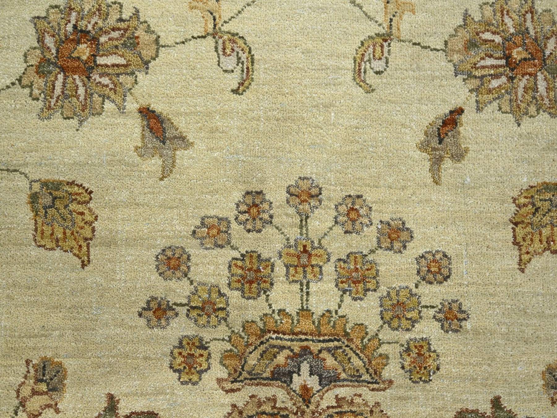 Ziegler Oushak hand-knotted wool rug in Ivory & Beige, 7'3" x 9'3" — SKU O076371 (view 8)