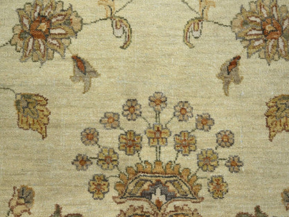 Ziegler Oushak hand-knotted wool rug in Ivory & Beige, 7'3" x 9'3" — SKU O076371 (view 8)