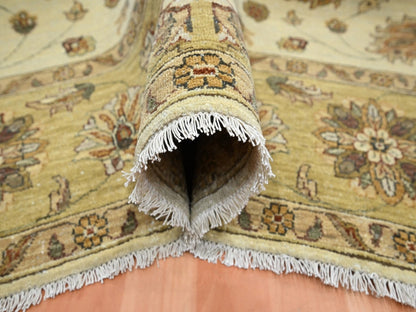 Ziegler Oushak hand-knotted wool rug in Ivory & Beige, 6'6" x 8' — SKU O076372 (view 5)