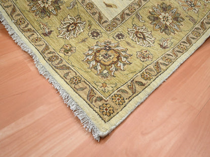 Ziegler Oushak hand-knotted wool rug in Ivory & Beige, 6'6" x 8' — SKU O076372 (view 6)