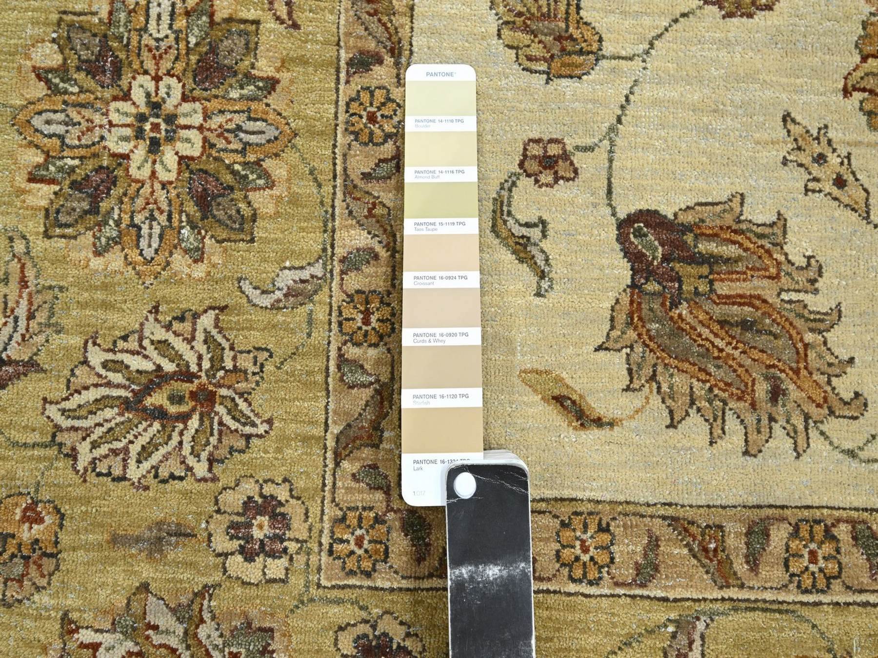 Ziegler Oushak hand-knotted wool rug in Ivory & Beige, 6'6" x 8' — SKU O076372 (view 7)