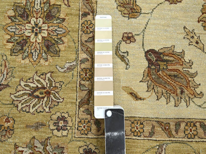 Ziegler Oushak hand-knotted wool rug in Ivory & Beige, 6'6" x 8' — SKU O076372 (view 7)