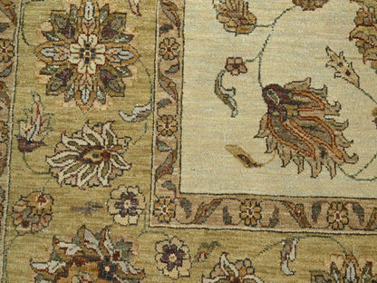 Ziegler Oushak hand-knotted wool rug in Ivory & Beige, 6'6" x 8' — SKU O076372 (view 8)