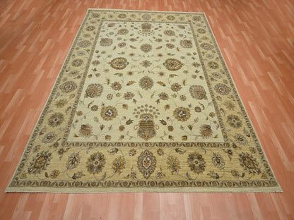 Ziegler Oushak hand-knotted wool rug in Ivory & Beige, 7'11" x 10' — SKU O076373 (view 2)