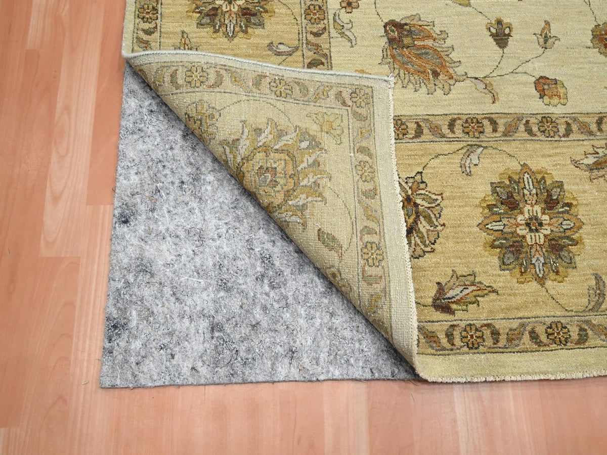 Ziegler Oushak hand-knotted wool rug in Ivory & Beige, 7'11" x 10' — SKU O076373 (view 4)