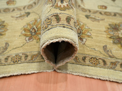 Ziegler Oushak hand-knotted wool rug in Ivory & Beige, 7'11" x 10' — SKU O076373 (view 5)