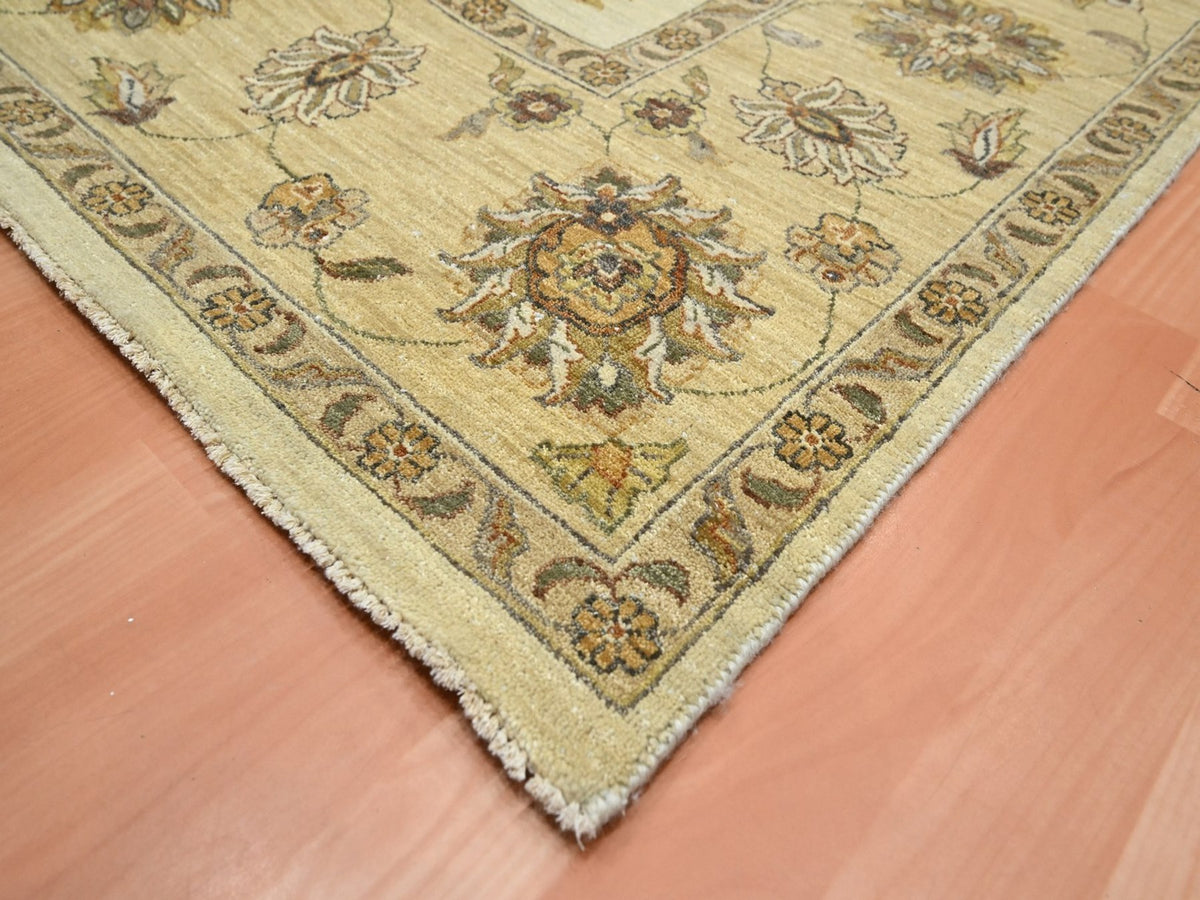 Ziegler Oushak hand-knotted wool rug in Ivory & Beige, 7'11" x 10' — SKU O076373 (view 6)