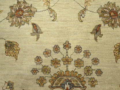 Ziegler Oushak hand-knotted wool rug in Ivory & Beige, 7'11" x 10' — SKU O076373 (view 8)