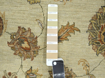 Ziegler Oushak hand-knotted wool rug in Ivory & Beige, 7'2" x 9'4" — SKU O076376 (view 7)