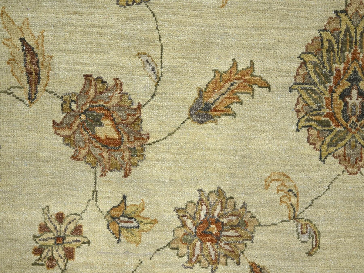 Ziegler Oushak hand-knotted wool rug in Ivory & Beige, 7'2" x 9'4" — SKU O076376 (view 8)