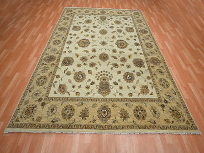 Ziegler Oushak hand-knotted wool rug in Ivory & Beige, 7'11" x 10' — SKU O076377 (view 2)