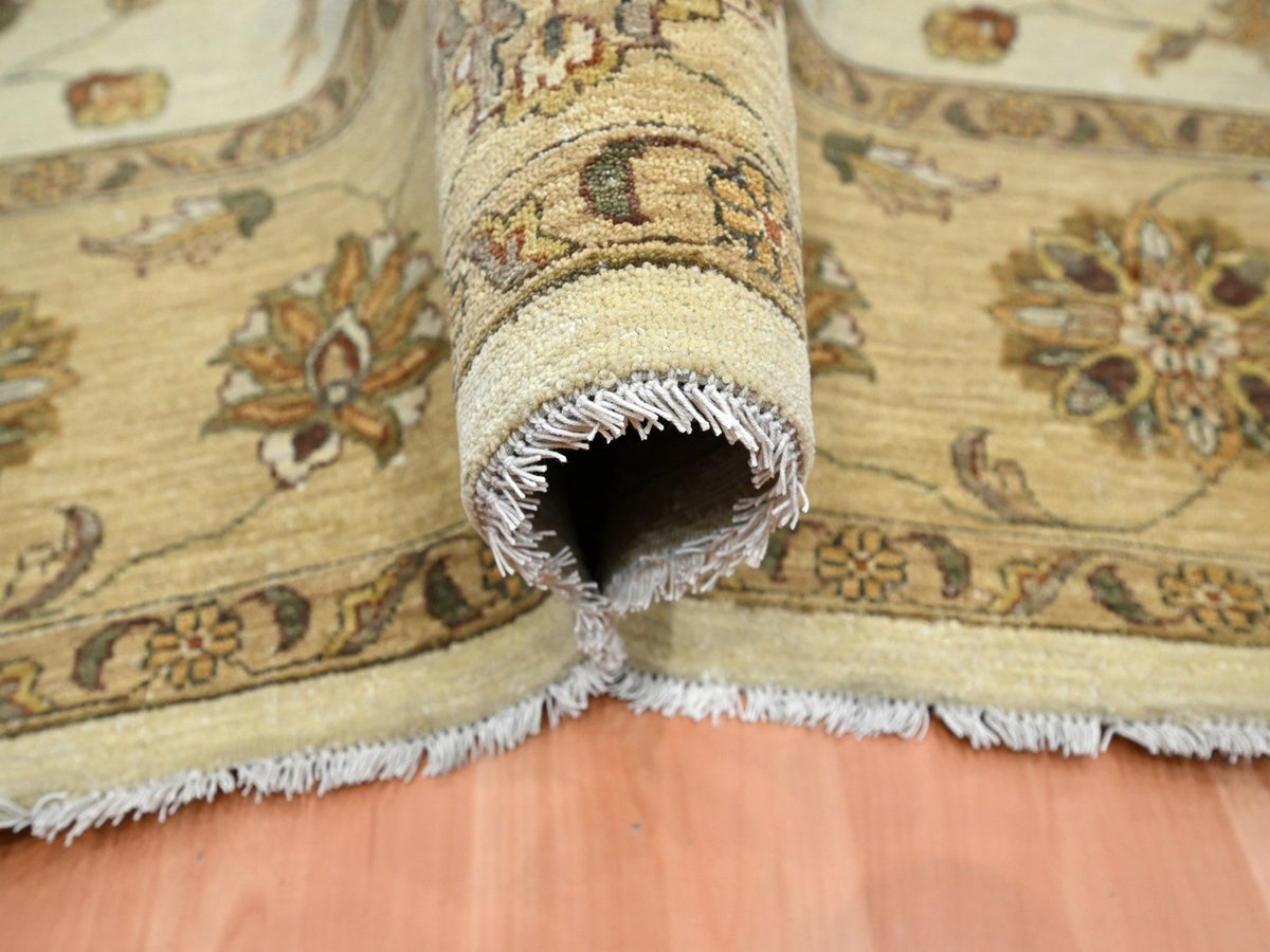 Ziegler Oushak hand-knotted wool rug in Ivory & Beige, 7'11" x 10' — SKU O076377 (view 5)