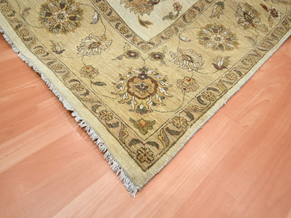 Ziegler Oushak hand-knotted wool rug in Ivory & Beige, 7'11" x 10' — SKU O076377 (view 6)