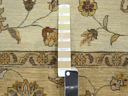 Ziegler Oushak hand-knotted wool rug in Ivory & Beige, 7'11" x 10' — SKU O076377 (view 7)