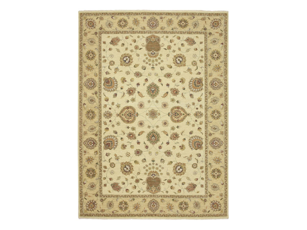 Ziegler Oushak hand-knotted wool rug in Ivory & Beige, 8'3" x 11'6" — SKU O076378