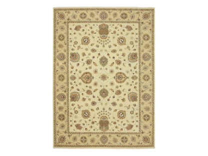 Ziegler Oushak hand-knotted wool rug in Ivory & Beige, 8'3" x 11'6" — SKU O076378