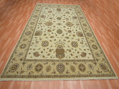 Ziegler Oushak hand-knotted wool rug in Ivory & Beige, 8'3" x 11'6" — SKU O076378 (view 2)