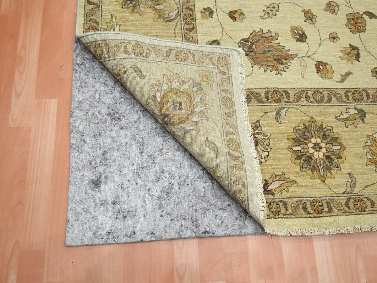 Ziegler Oushak hand-knotted wool rug in Ivory & Beige, 8'3" x 11'6" — SKU O076378 (view 4)