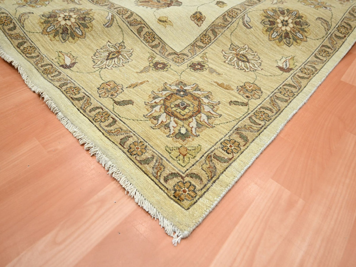 Ziegler Oushak hand-knotted wool rug in Ivory & Beige, 8'3" x 11'6" — SKU O076378 (view 6)