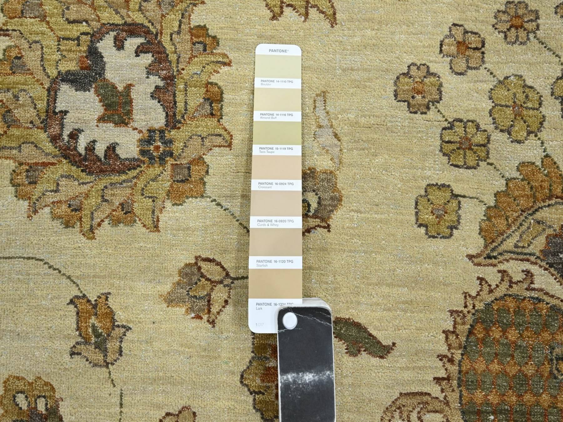 Ziegler Oushak hand-knotted wool rug in Ivory & Beige, 8'3" x 11'6" — SKU O076378 (view 7)