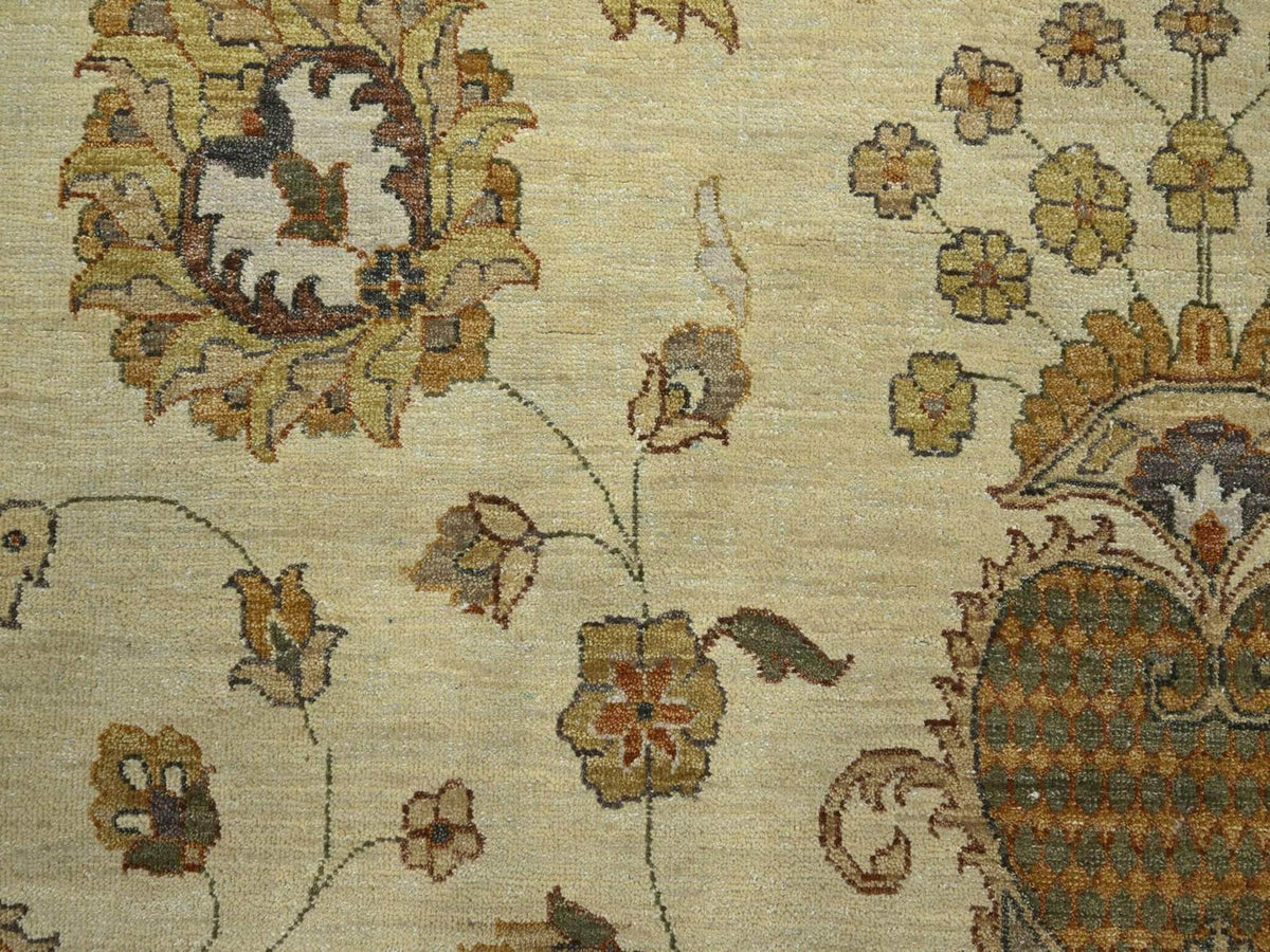 Ziegler Oushak hand-knotted wool rug in Ivory & Beige, 8'3" x 11'6" — SKU O076378 (view 8)