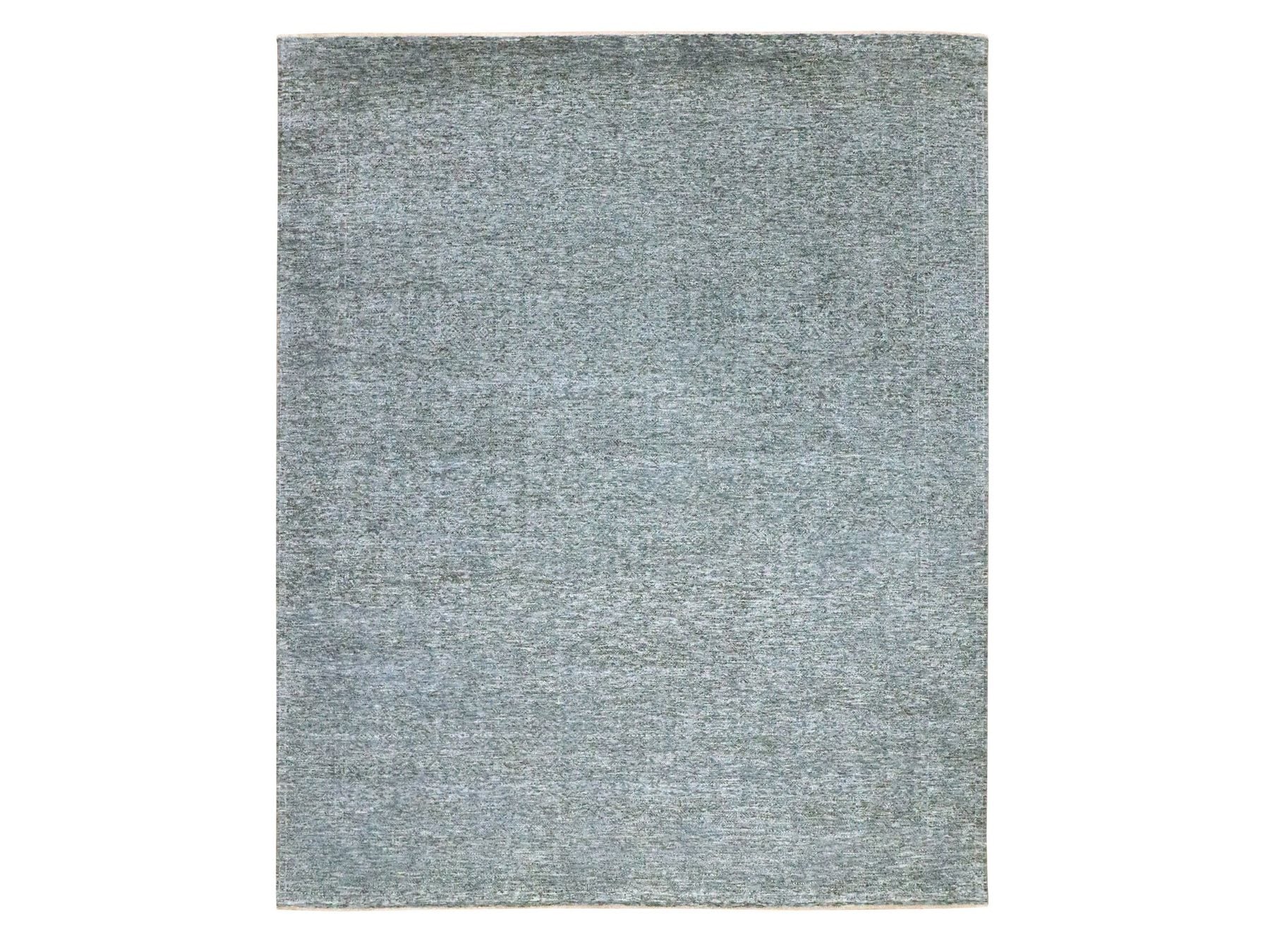 Modern / Contemporary hand-knotted wool rug in Gray, 8'3" x 10'1" — SKU O076380
