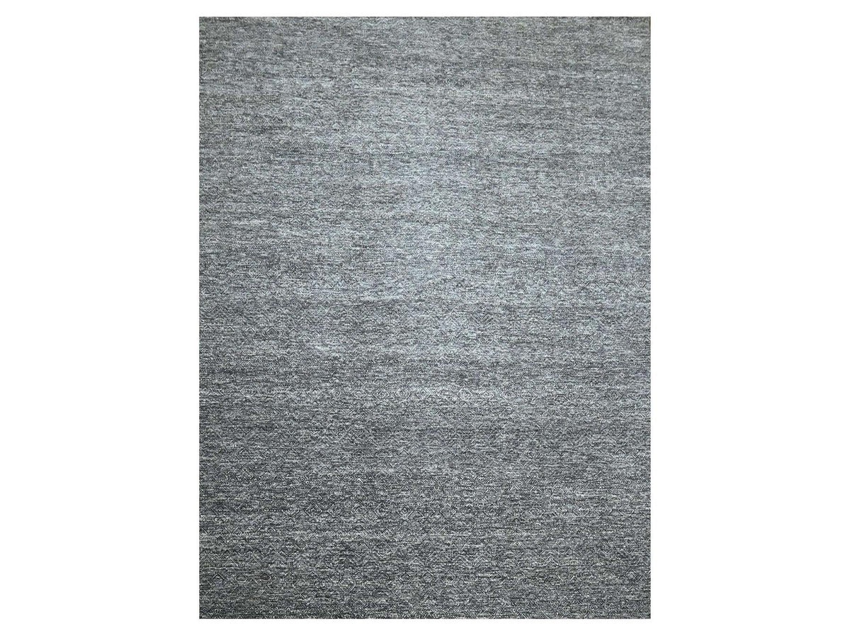 Modern / Contemporary hand-knotted wool rug in Gray, 9' x 12'2" — SKU O076382