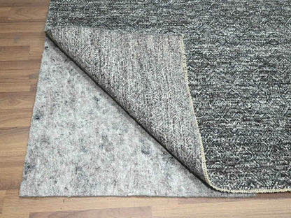 Modern / Contemporary hand-knotted wool rug in Gray, 9' x 12'2" — SKU O076382 (view 4)