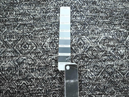 Grey 9'0" x 12'2" Modern and Contemporary Hand knotted Wool Rug - Sku: O076382