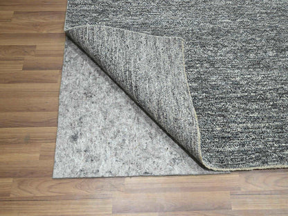 Modern / Contemporary hand-knotted wool rug in Gray, 9' x 12'1" — SKU O076389 (view 4)