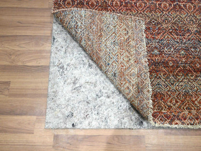Modern / Contemporary hand-knotted wool runner in Red, 2'6" x 10'2" — SKU O076401 (view 3)