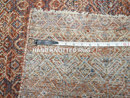 Modern / Contemporary hand-knotted wool runner in Red, 2'6" x 10'2" — SKU O076401 (view 7)