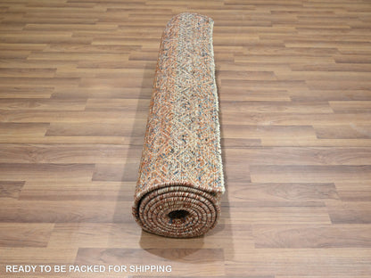 Modern / Contemporary hand-knotted wool runner in Red, 2'7" x 10' — SKU O076402 (view 5)
