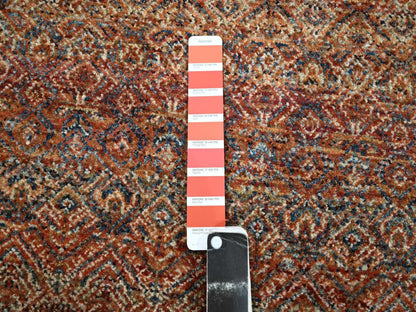 Modern / Contemporary hand-knotted wool runner in Red, 2'7" x 10' — SKU O076403 (view 4)