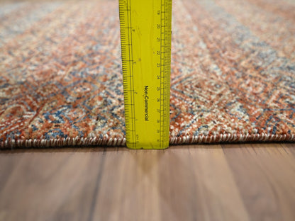 Modern / Contemporary hand-knotted wool runner in Red, 2'7" x 10' — SKU O076403 (view 6)