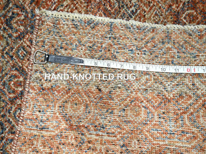 Modern / Contemporary hand-knotted wool runner in Red, 2'7" x 10' — SKU O076403 (view 7)