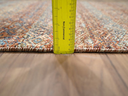Modern / Contemporary hand-knotted wool runner in Red, 2'7" x 9'11" — SKU O076404 (view 6)