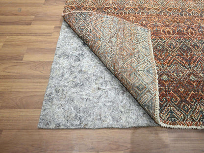 Modern / Contemporary hand-knotted wool runner in Red, 2'7" x 10' — SKU O076410 (view 3)