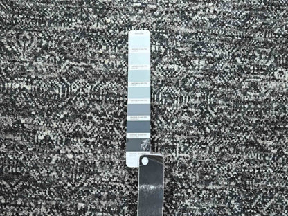 Modern / Contemporary hand-knotted wool runner in Gray, 2'7" x 9'10" — SKU O076412 (view 4)