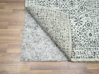 Mamluk Mamluk hand-knotted wool runner in Ivory, 2'7" x 12' — SKU O076437 (view 3)