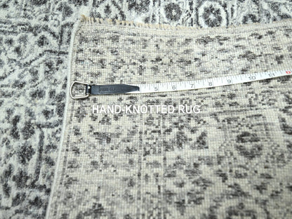 Mamluk Mamluk hand-knotted wool runner in Ivory, 2'8" x 26' — SKU O076438 (view 7)