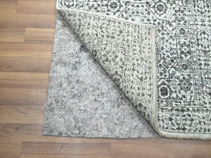 Mamluk Mamluk hand-knotted wool runner in Ivory, 2'6" x 30' — SKU O076439 (view 3)