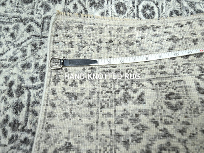 Mamluk Mamluk hand-knotted wool runner in Ivory, 2'6" x 30' — SKU O076439 (view 7)