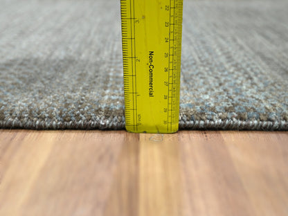 Brown 2'0" x 3'0" Modern and Contemporary Hand knotted Wool Rug - Sku: O076441