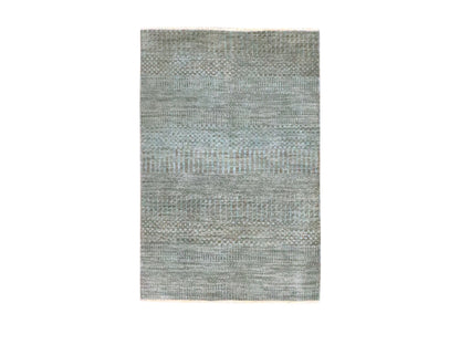 Brown 2'0" x 3'0" Modern and Contemporary Hand knotted Wool Rug - Sku: O076445