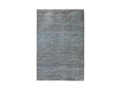Brown 2'0" x 3'0" Modern and Contemporary Hand knotted Wool Rug - Sku: O076446