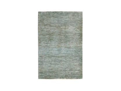 Brown 2'0" x 3'0" Modern and Contemporary Hand knotted Wool Rug - Sku: O076447